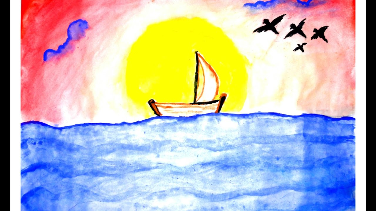 1280x720 very very easy to draw beautiful sunshine drawing - Sunshine Drawing