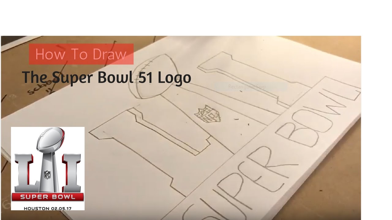 1280x720 how to draw the super bowl logo episode - Super Bowl Drawing
