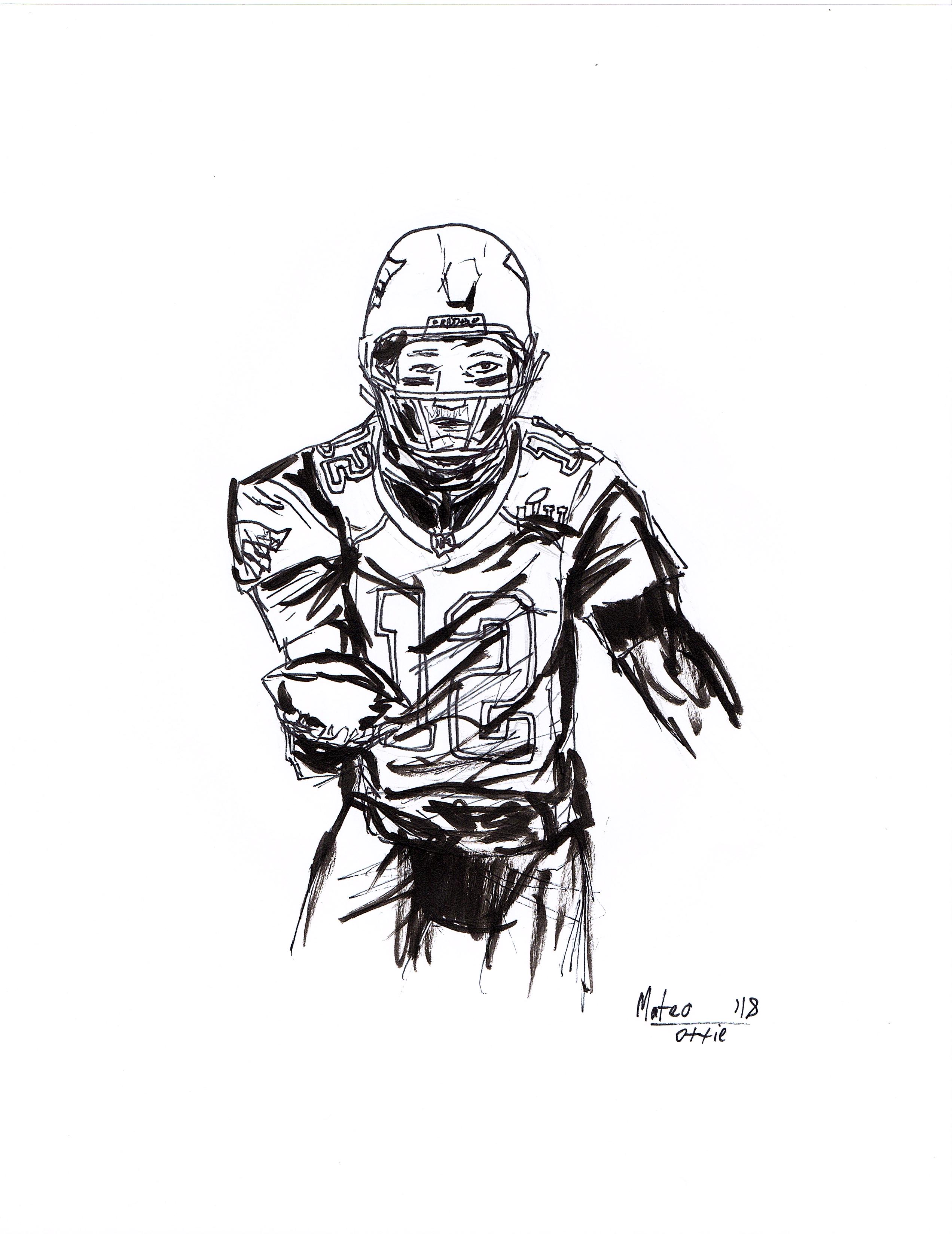 2544x3296 super bowl lii new england patriots - Super Bowl Drawing