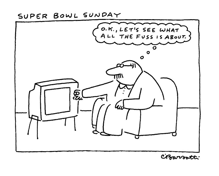 900x724 super bowl sunday drawing - Super Bowl Drawing