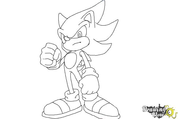 600x400 How To Draw Super Sonic - Super Drawing