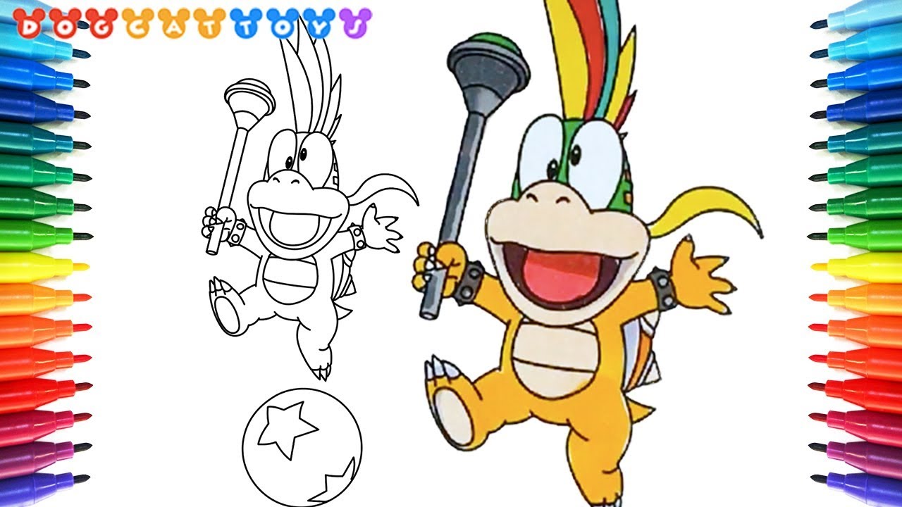 1280x720 how to draw super mario bros, lemmy of koopalings - Super Mario Bros Drawing