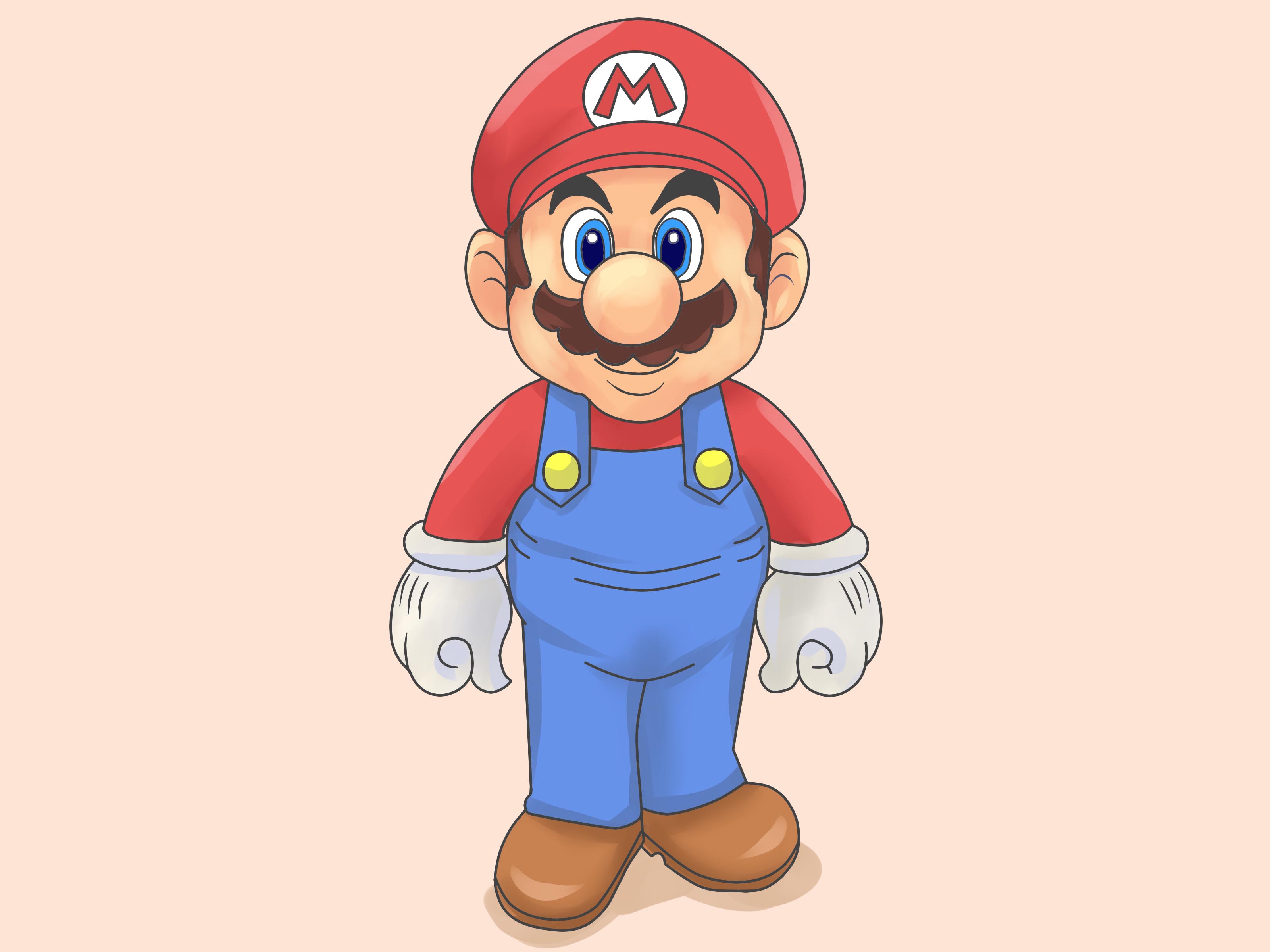 3200x2400 how to draw mario and luigi - Super Mario Bros Drawing