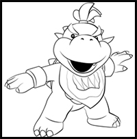 200x203 how to draw super mario bros characters mario, luigi, bowser - Super Mario Drawing