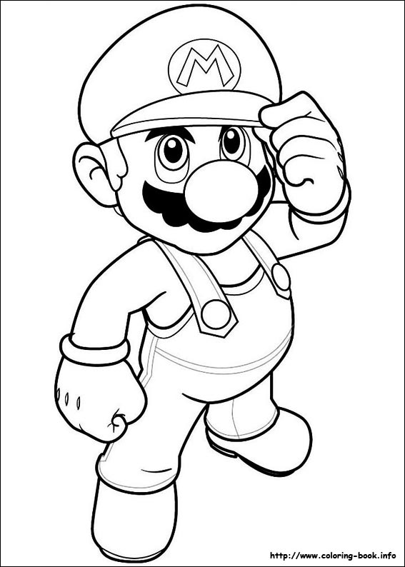567x794 super mario bros coloring pages on coloring - Super Mario Drawing