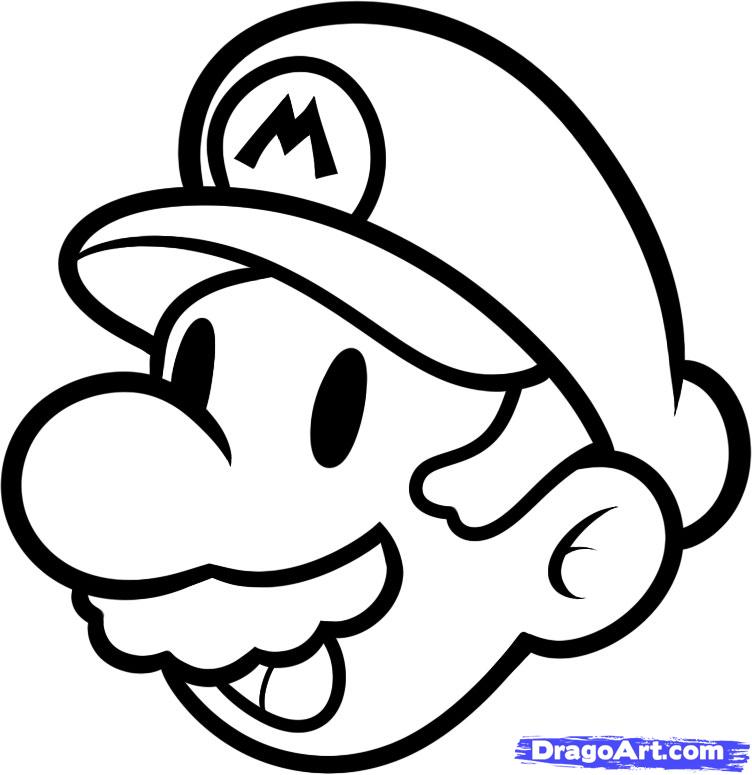 752x775 How To Draw Mario Easy, Step - Super Mario Drawing Step By Step