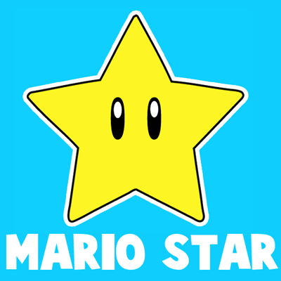 400x400 How To Draw The Star From Nintendo's Super Mario Bros With Easy - Super Mario Drawing Step By Step