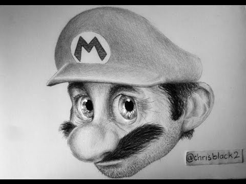 480x360 Realistic Mario Drawing - Super Realistic Drawing