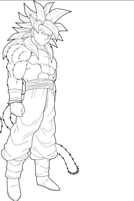 8400 Top Dragon Ball Z Coloring Pages Vegeta Super Saiyan 4 , Free HD Download