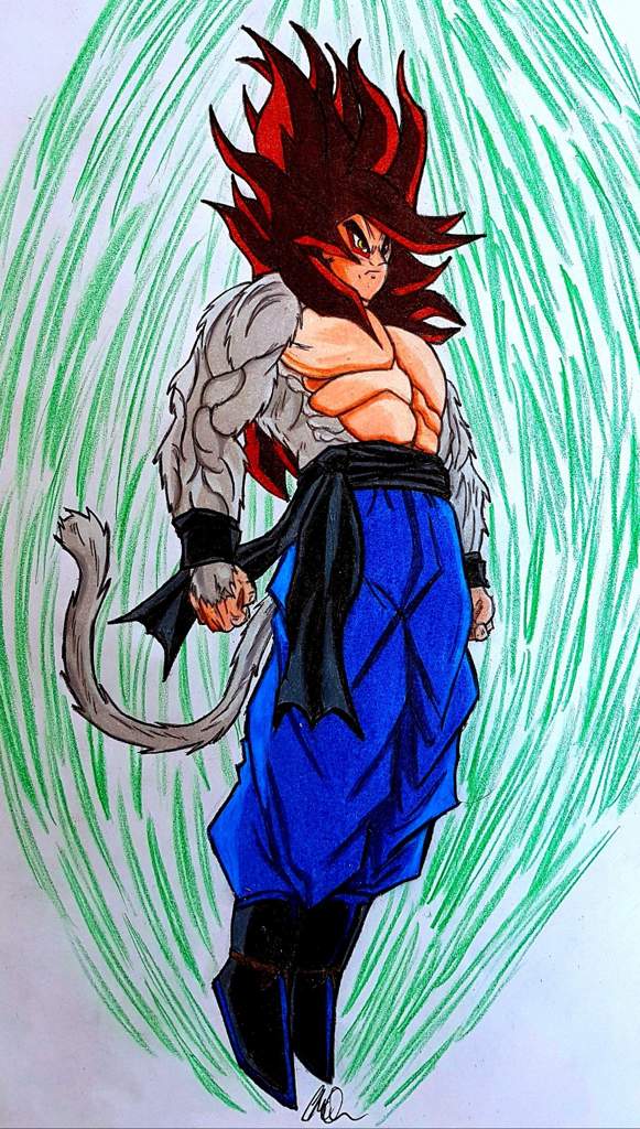 581x1024 my drawing of super saiyan jaduko dragonballz amino - Super Saiyan 4 Drawing