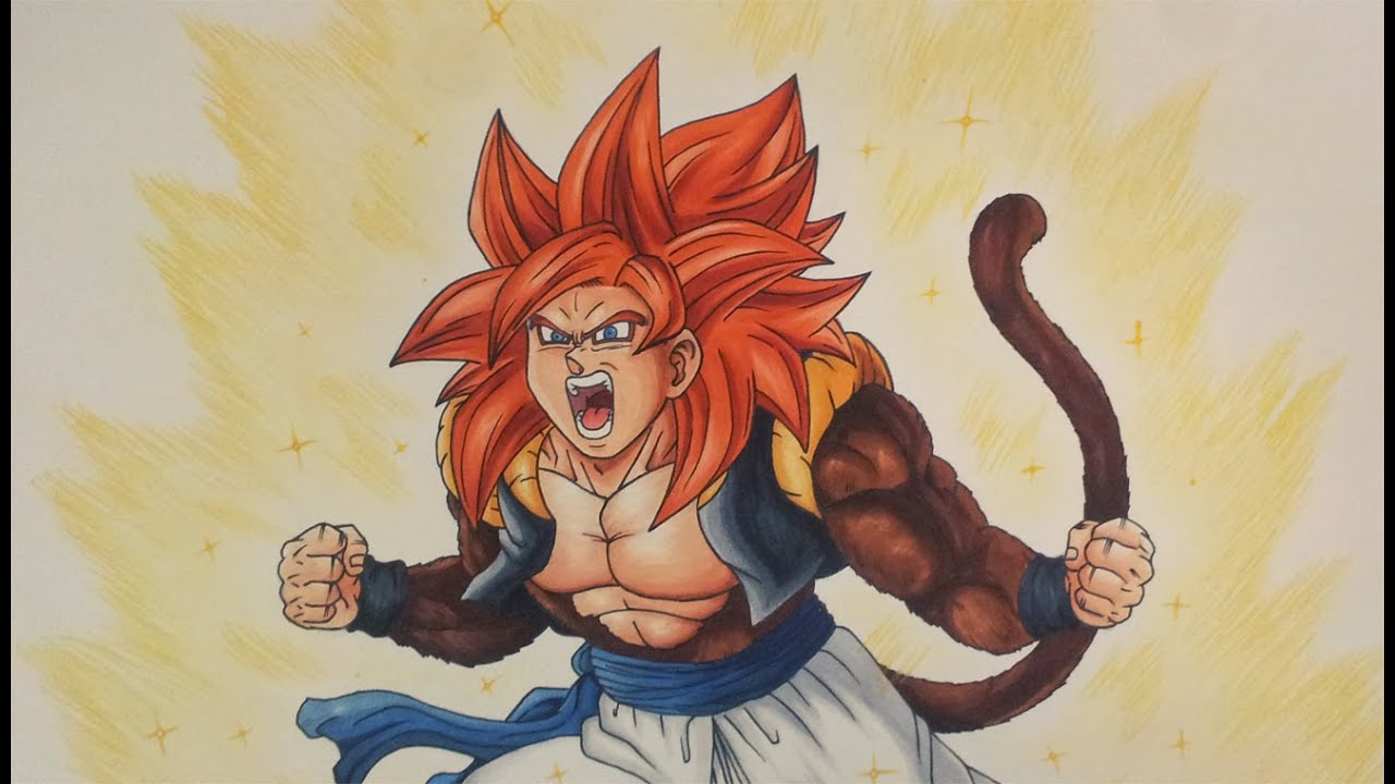 1280x720 drawing gogeta super saiyan - Super Saiyan 4 Drawing