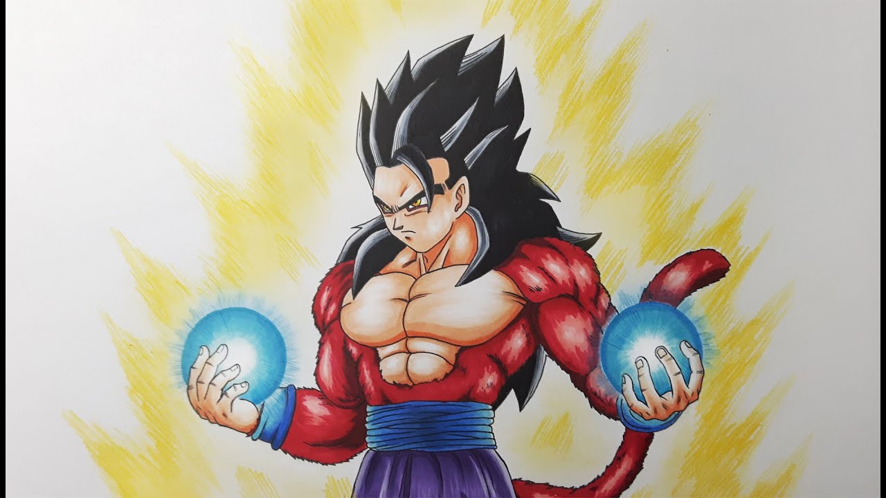 1280x720 drawing gohan super saiyan - Super Saiyan 4 Drawing