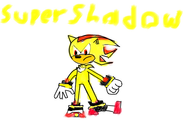 600x400 Super Shadow A Fan Art Speedpaint Drawing - Super Shadow Drawing