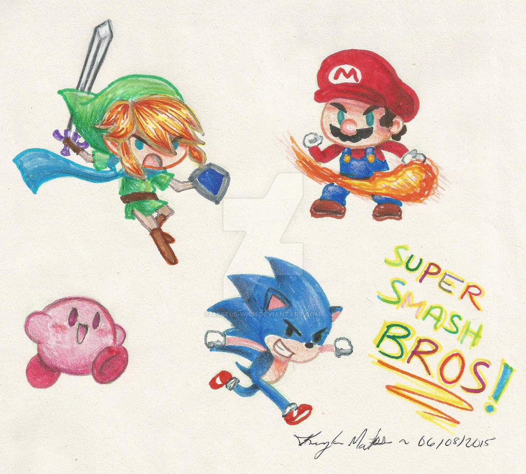 1024x922 super smash bros chibi characters - Super Smash Bros Drawings