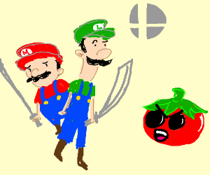 300x250 super smash bros with your bad tomato friend drawing - Super Smash Bros Drawings