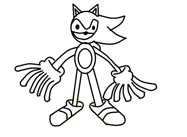 728x534 how to draw super sonic from sonic the hedgehog steps - Super Sonic Drawing