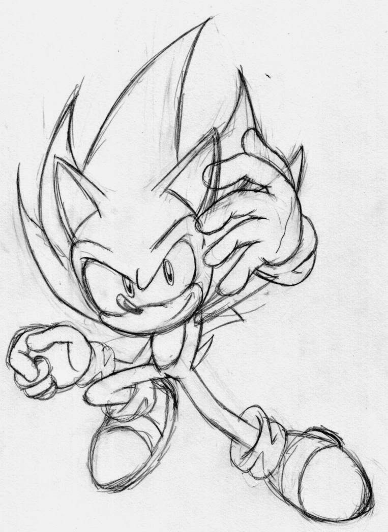 763x1048 Lee Molloy Art Blog Awesome Super Sonic Drawing - Super Sonic Drawing