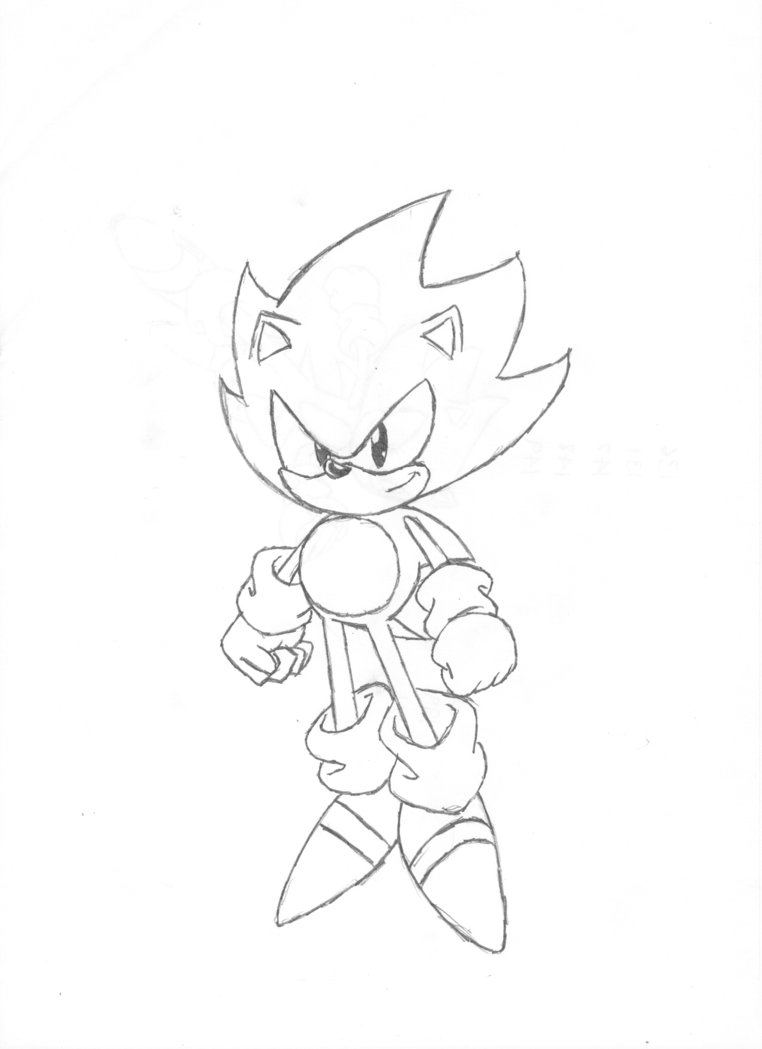 762x1049 Coloring Pages Super Sonic Drawing At Getdrawings Com Free - Super Sonic Drawing