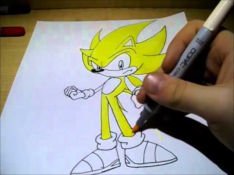 480x360 How To Draw Super Sonic!!! - Super Sonic Drawing