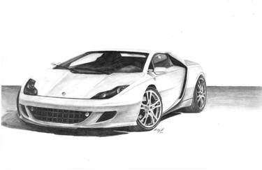 Supercar Drawing at PaintingValley.com | Explore collection of Supercar ...