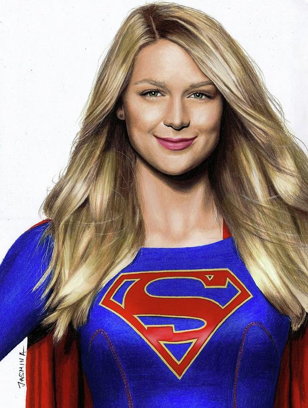 600x794 supergirl drawing art print - Supergirl Drawing