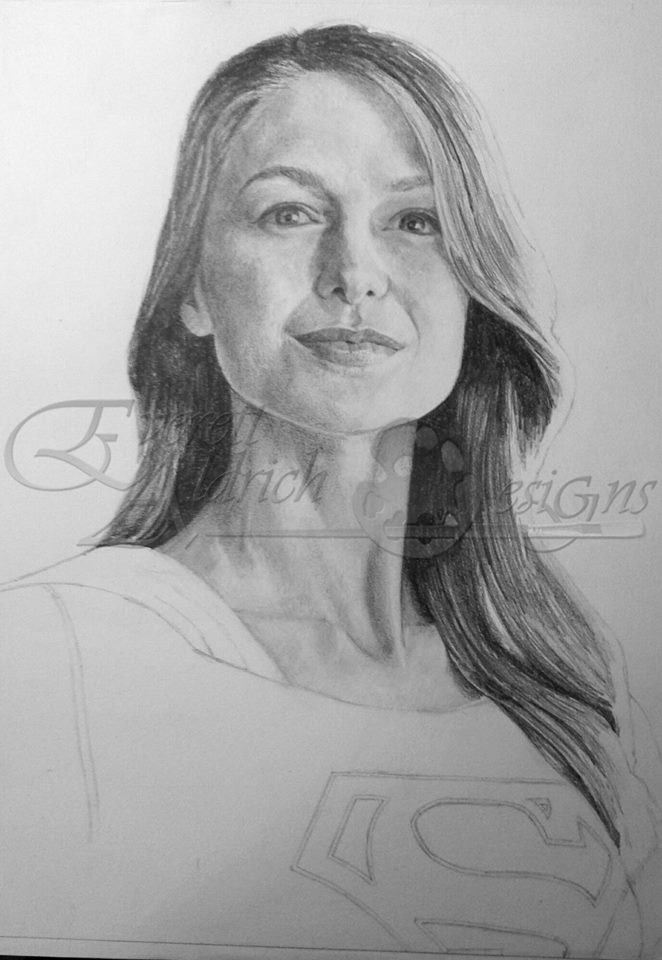 662x960 artstation - Supergirl Drawing