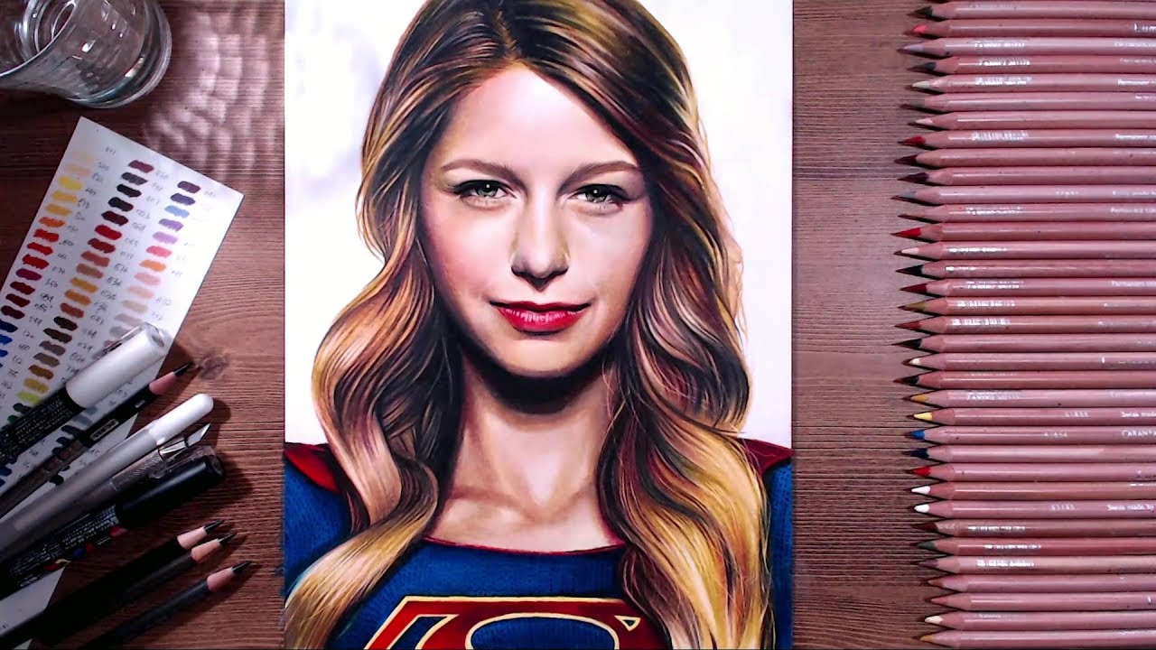 1280x720 drawing supergirl - Supergirl Drawing