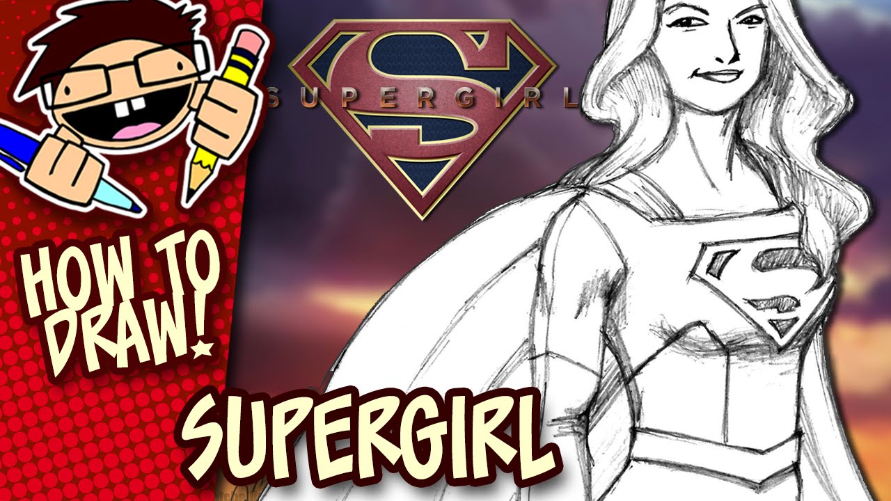 1280x720 How To Draw Supergirl - Supergirl Drawing Easy