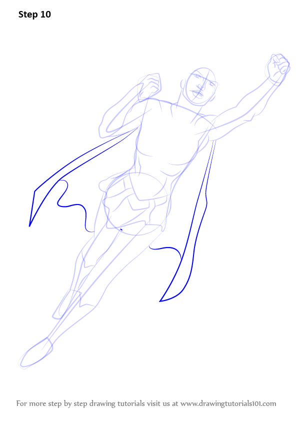 596x842 Learn How To Draw Supergirl - Supergirl Drawing Easy