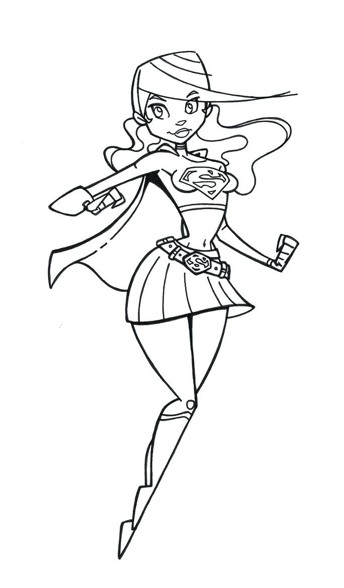 684x1169 Supergirl Drawing Easy For Free Download - Supergirl Drawing Easy