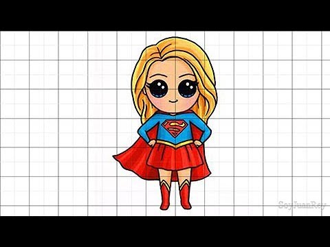 480x360 como dibujar supergirl kawaii paso a paso how to draw kawaii - Supergirl Drawing Easy