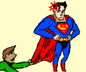 300x250 you don't tug on superman's cape drawing - Superhero Cape Drawing