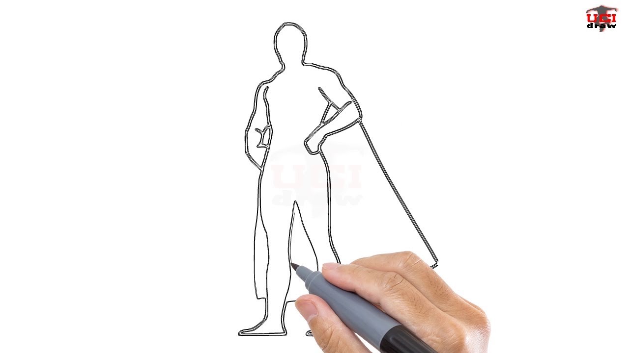1280x720 How To Draw A Superhero Easy Step - Superhero Drawing