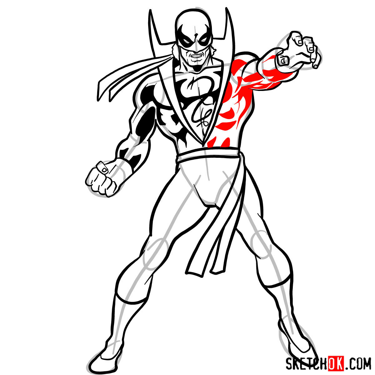 1200x1200 How To Draw Iron Fist - Superhero Drawing