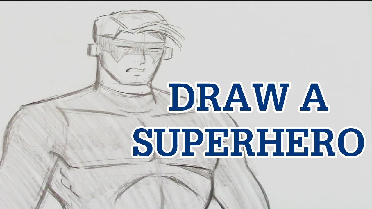 1280x720 Learn To Draw A Classic Superhero - Superhero Drawing