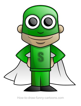 340x445 Superhero Drawing - Superhero Drawing