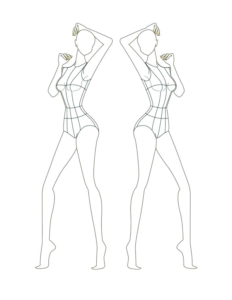 757x980 How To Draw Female Lips Step A Superhero Template - Superhero Drawing Outline