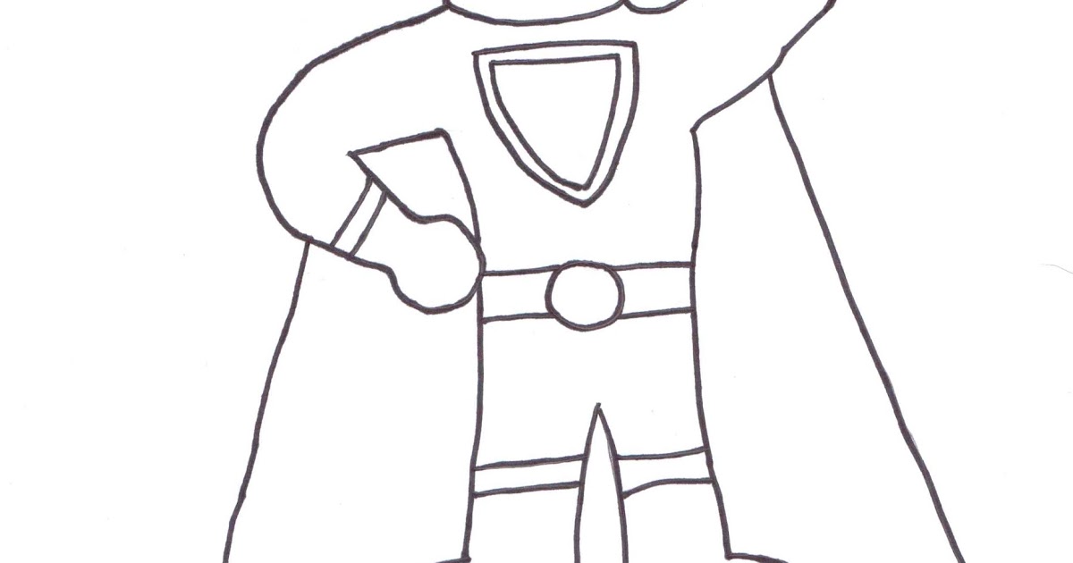 Superhero Drawing Outline at Explore collection of