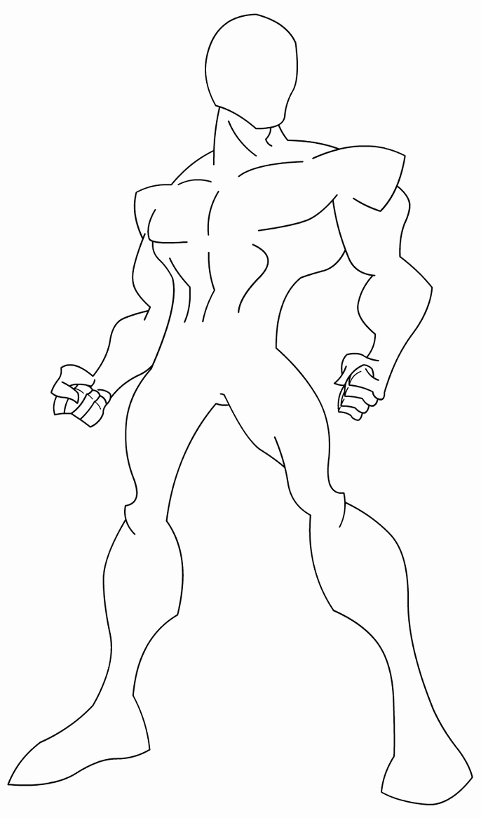 Female Body Drawing Template Jean Template Example - Superhero Drawing ...