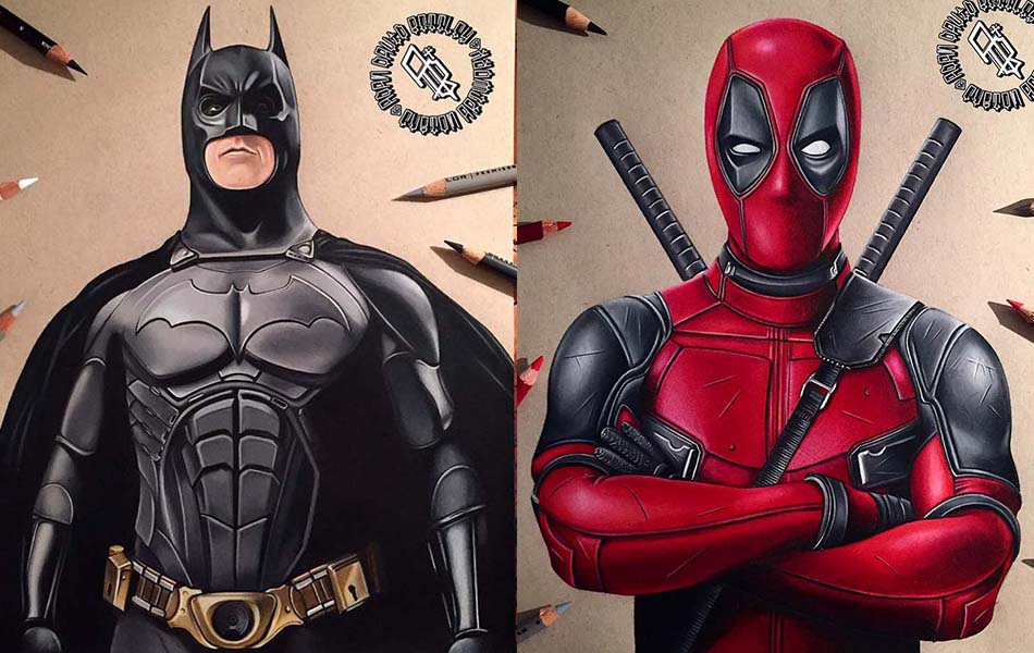 950x600 Stunning Superhero Drawings And Illustrations - Superhero Drawings