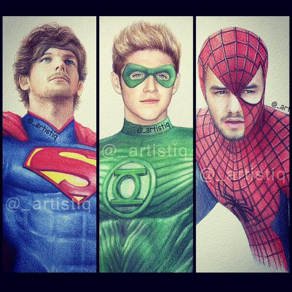 600x600 artistiq on twitter superheroes drawing - Superhero Drawings
