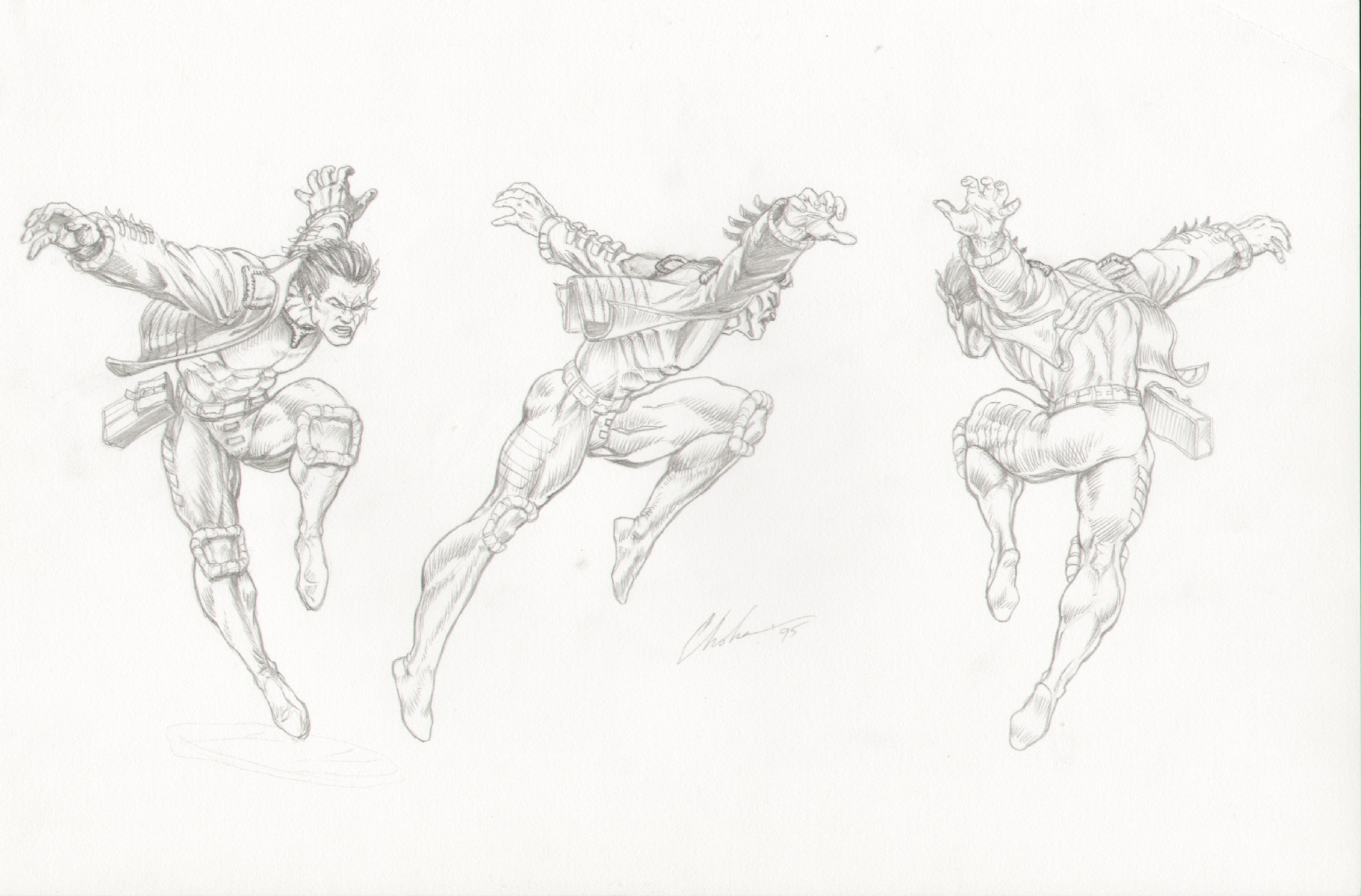 1899x1250 X Man Action Figure Concept Art, In George Hagenauer's Marvel - Superhero Figure Drawing
