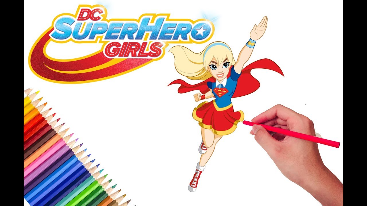 1280x720 Dc Super Hero Girls - Superhero Girl Drawing