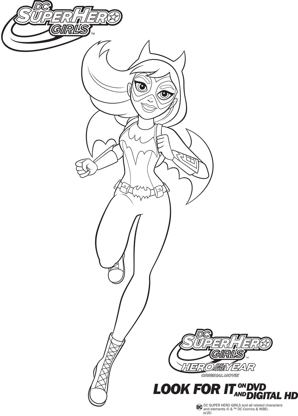 1000x1397 Dc Superhero Girls Batgirl Coloring Pages Great Free Clipart - Superhero Girl Drawing