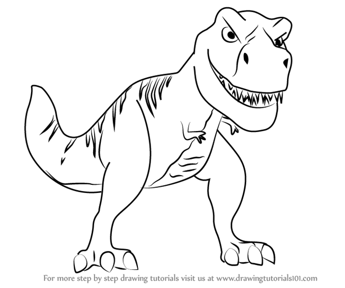678x567 Collection Of 'dinosaur Outline Drawing' Download More Than - Superhero Outline Drawing