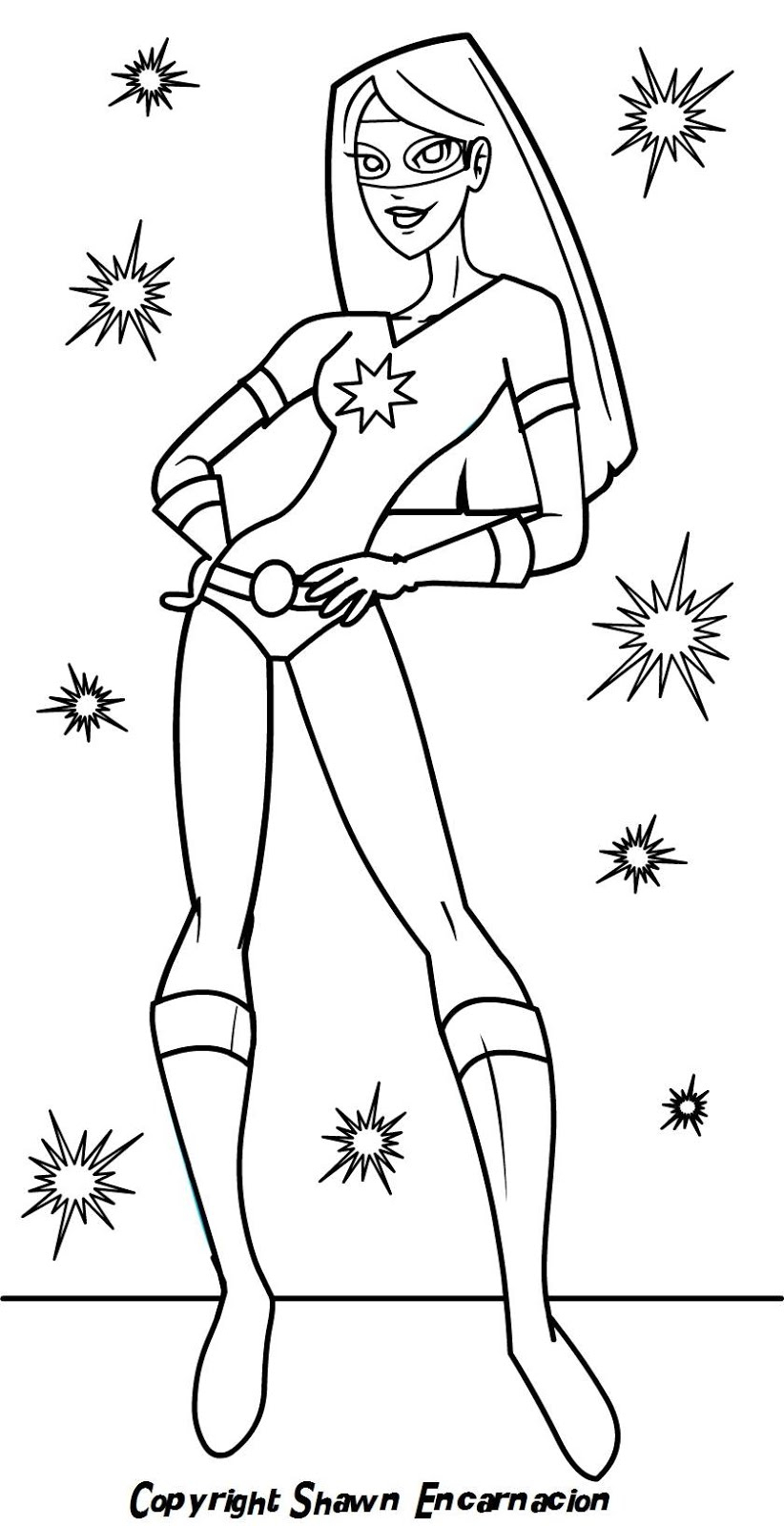 Superhero Outline Drawing at PaintingValley.com | Explore collection of ...