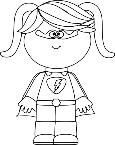 399x500 Superhero Outline Transparent Png Clipart Free Download - Superhero Outline Drawing