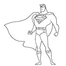 230x230 Superman Or Superhero Outline Drawing - Superhero Outline Drawing