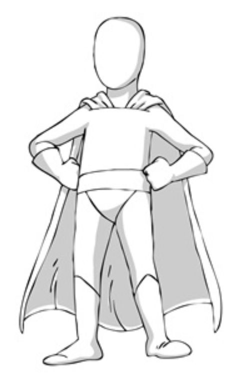 Superhero Outline Drawing at PaintingValley.com | Explore collection of
