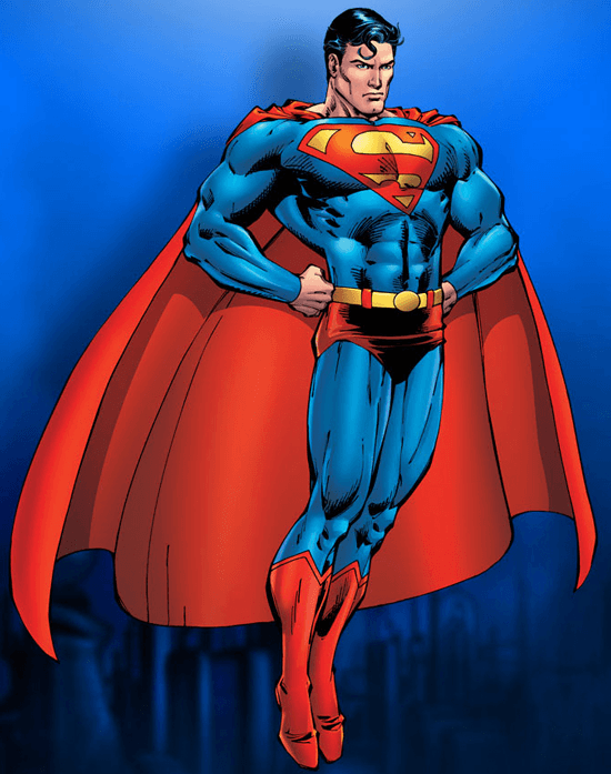 550x697 How To Draw Superman With Easy Step - Superman Cape Drawing